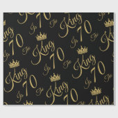 70おもしろい誕生日男性へ ラッピングペーパー (フラット)