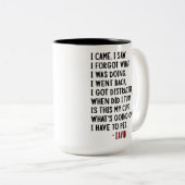 70おもしろい誕生日老笑わされる老ジョークカスタム ツートーンマグカップ (正面右)