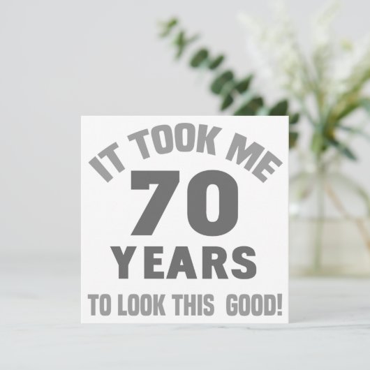 70おもしろい誕生日 カード (スタンド正面)