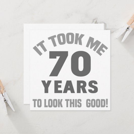 70おもしろい誕生日 カード (正面/裏面インサイチュ)