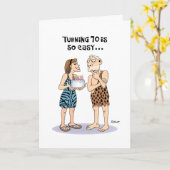 70おもしろい誕生日 カード (黄色い花)