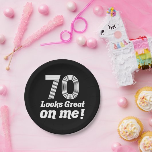70おもしろい誕生日 ペーパープレート (パーティー)