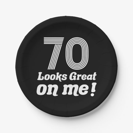 70おもしろい誕生日 ペーパープレート (正面)