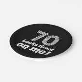 70おもしろい誕生日 ペーパープレート (アングル)