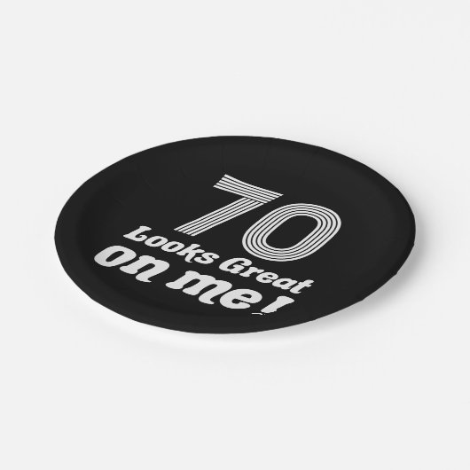 70おもしろい誕生日 ペーパープレート (アングル)