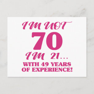 70おもしろい誕生日 ポストカード