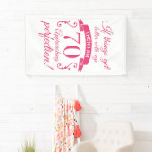 70おもしろい誕生日「完璧」 横断幕 (インサイチュ)