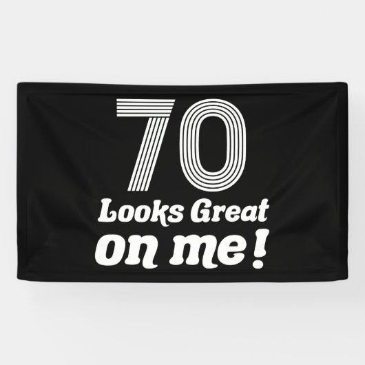 70おもしろい誕生日 横断幕 (横)
