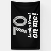70おもしろい誕生日 横断幕 (縦)