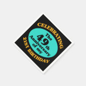 70おもしろい誕生日Gagギフト スタンダードカクテルナプキン (角)