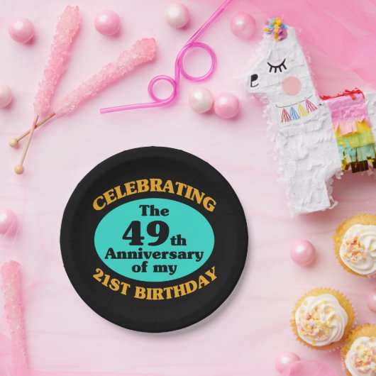 70おもしろい誕生日Gagギフト ペーパープレート (パーティー)