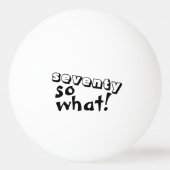 70おもしろいso何引用文70誕生日 卓球ボール (正面)