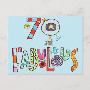 70およびすばらしく幸せな第70誕生日 カード