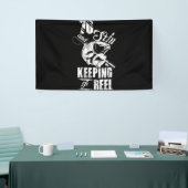 70およびスチ保ルのITリール魚釣り誕生日 横断幕 (トレードショー)