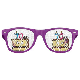 70お誕生日ケーキ（ろうそく） レトロサングラス