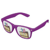 70お誕生日ケーキ(ろうそく) レトロサングラス (アングル)