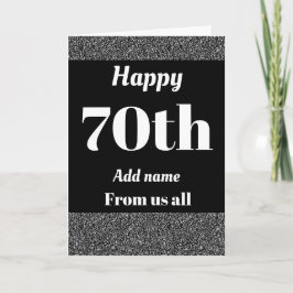 70かわいらしパーソナライズされた歳の誕生日カード カード