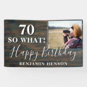 70そ素朴そ70th誕生日パーティーの写真 横断幕 (横)