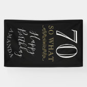 70だからおもしろい何引用文ブエレガントラック70誕生日 横断幕 (横)