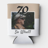 70だからおもしろい何引用文70誕生日 缶クーラー (正面)