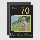 70だからおもしろい引用文70番目の誕生日写真 (正面/裏面)