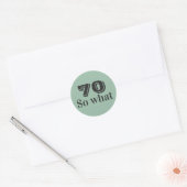 70だからどうした 楽しい格言 70歳の誕生日 ラウンドシール (封筒)