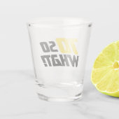 70だから何おもしろいことわざ70モダン番目の誕生日 ショットグラス (裏面)