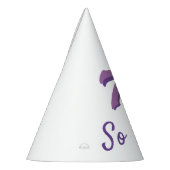 70だから何おもしろいピンクタイポグラフィ70誕生日 パーティーハット (左)