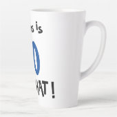 70だから何おもしろい前向きタイポグラフィ70誕生日 カフェラテマグ (右)