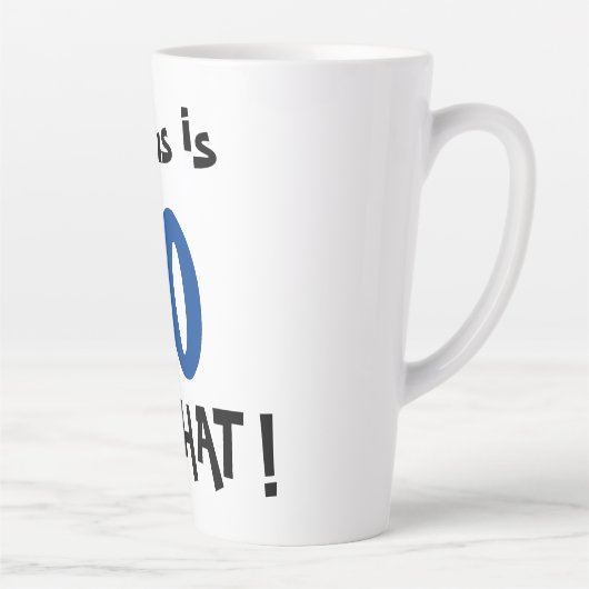 70だから何おもしろい前向きタイポグラフィ70誕生日 カフェラテマグ (右)