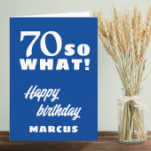 70だから何おもしろい引用文タイポグラフィ70誕生日 カード