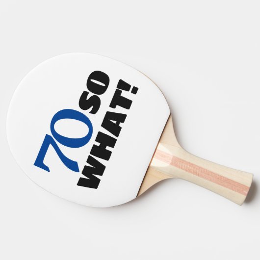 70だから何おもしろい引用文タイポグラフィ70誕生日 卓球ラケット (横)