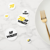 70だから何おもしろい引用文70th誕生日パーティー コンフェッティ (グループ)