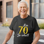 70だから何おもしろい感動的引用文70誕生日 トライブレンドＴシャツ<br><div class="desc">70だから何おもしろい引用文70番目の誕生日Tシャツ。70歳おもしろいの引用文は70歳の誕生日の男や女祝性のために。特別素晴らしなカスタムお祝いのTシャツこのTシャツを年齢に合わせてカスタマイズする。</div>