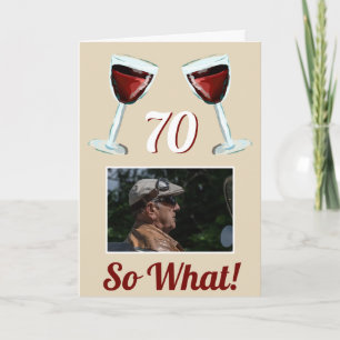 70だから何やる気を起こさせる赤ワイン70誕生日 カード