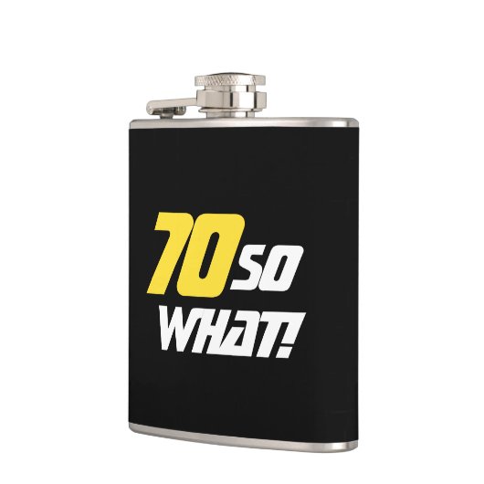 70だから何やる気を起こさせる70おもしろい番目の誕生日 フラスク (左)