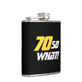 70だから何やる気を起こさせる70おもしろい番目の誕生日 フラスク (右)