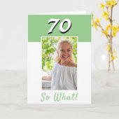 70だから何感動的写真70番目の誕生日カード カード (黄色い花)