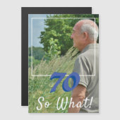 70だから写真70番目の誕生日カードをおもしろい追加する (正面/裏面)