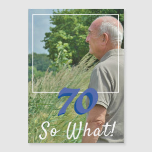 70だから写真70番目の誕生日カードをおもしろい追加する