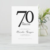 70でファビュラスな人生 スクリプト 70歳の誕生日パーティー 招待状 (スタンド正面)