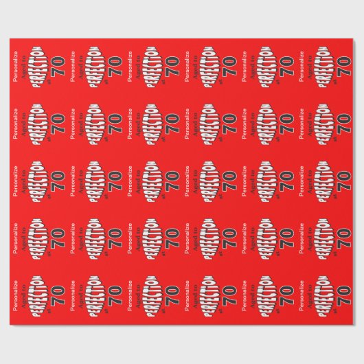 70で完全さに老化させる ラッピングペーパー (フラット)