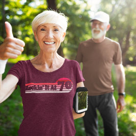 70とスワンキーレトロピンクパレットヴィンテージサンセット Tシャツ