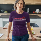 70とスワンキーレトロピンクパレットヴィンテージサンセット Tシャツ