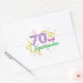 70と壮観 ラウンドシール (封筒)