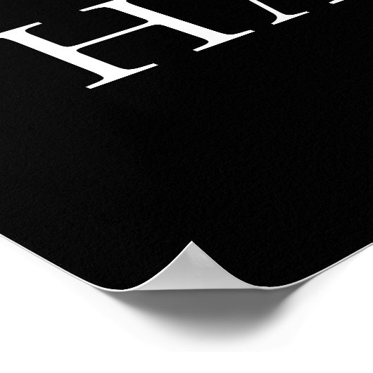 70と素晴らしいエレガントブラック70th誕生日写真 ポスター (角)