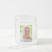 70と素晴らしいオーナメント70th誕生日写真 フロストグラスマグカップ (中央)