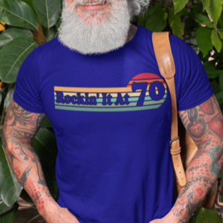70と素晴らしいヴィンテージ-レトロサンセット誕生日 Tシャツ