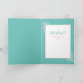 70と素晴らしい甘い民族漫画誕生日 カード (内部)