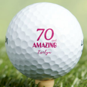 70と素晴らしい祖母の贈り物 – ピンク70誕生日 ゴルフボール